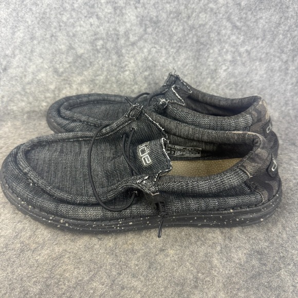 Hey Dude Men's 110384770 Wally Stretch Comfort Shoe Midnight Bunker size 10 - Picture 1 of 7